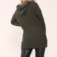 Lightweight Hooded Long Sleeve Knitted Jumper Top