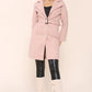 Lapelled Jacket Wool Look With Belt